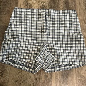 Loft Plaid High-Waisted Short